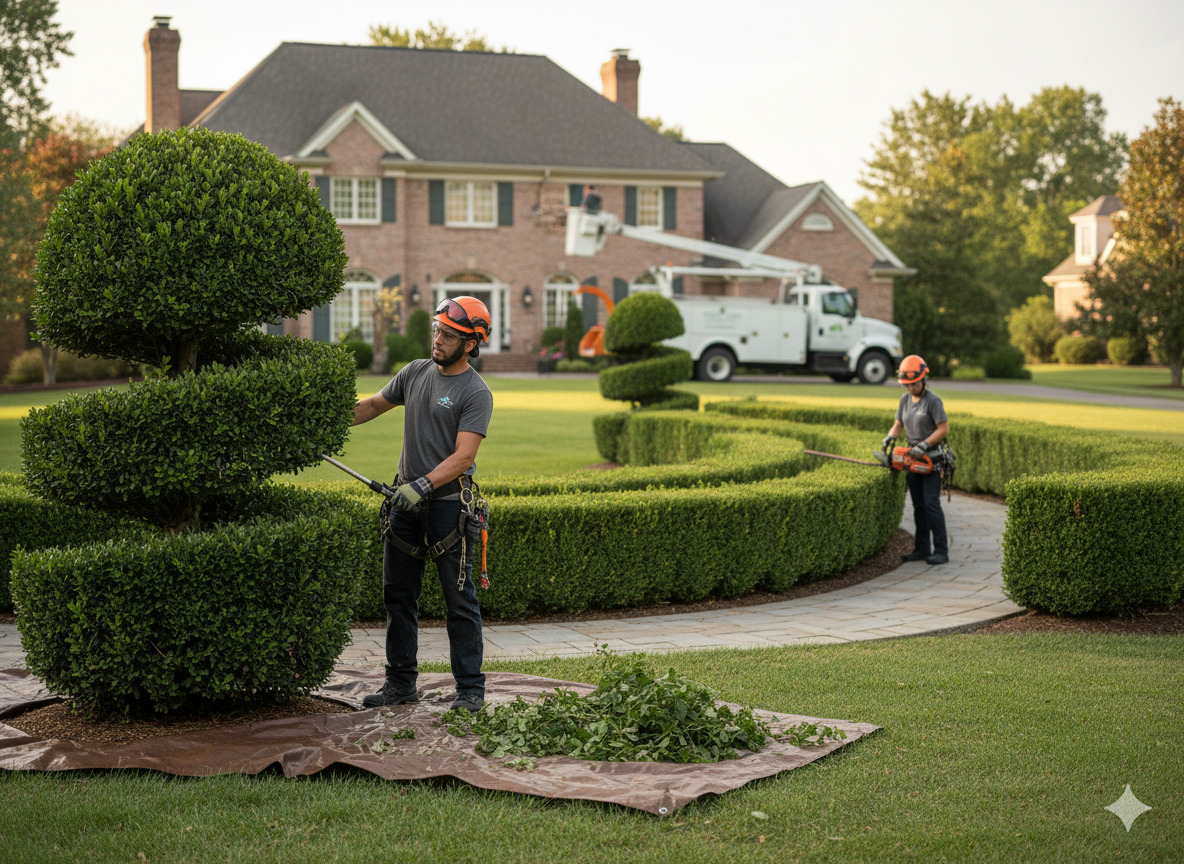 Expert shrub trimming and shaping